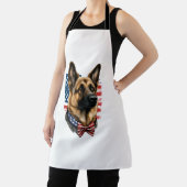 Tablier Berger allemand avec drapeau américain (Insitu)