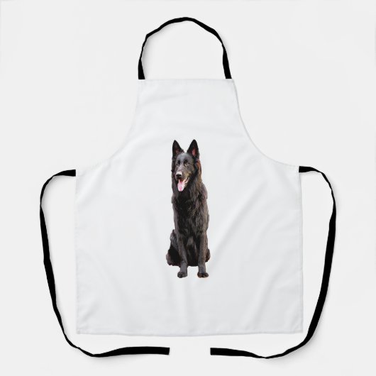 Tablier Berger Allemand Chien Noir (Recto)