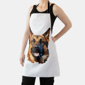 Tablier Berger allemand cool en polygone de style classiqu (Insitu)