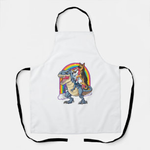 Tablier Berger allemand Unicorn Dinosaur T rex Funny Rainb