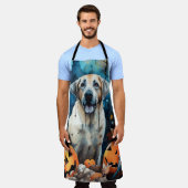 Tablier Berger Anatolien D'Halloween Avec Peur Citrouille (Porté)