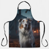 Tablier Berger Australien Halloween Épouvantable (Recto)