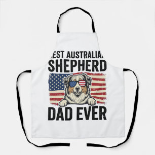 Tablier Berger Australien Papa Patriotique Vintage
