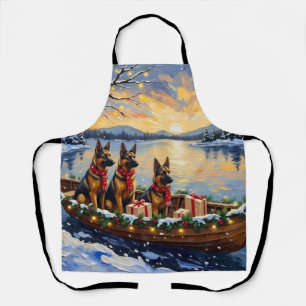 Tablier Berger belge Tervuren Bateau de Noël Vacances