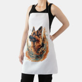 Tablier Bergers allemands en Élégance océanique (Insitu)