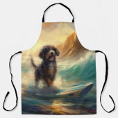 Tablier Bernedoodle Beach Surf Peinture (Recto)