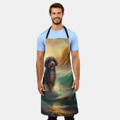 Tablier Bernedoodle Beach Surf Peinture (Porté)