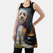 Tablier Bernedoodle Chien Whimsical Halloween Peinture (Insitu)