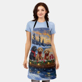 Tablier Bernedoodle Christmas Boat Holiday (Porté)