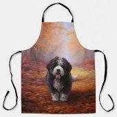 Tablier Bernedoodle en automne Leaves automne Inspire (Recto)