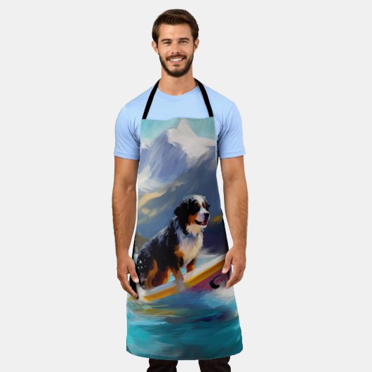 Tablier Bernese Mountain Beach Surf Paining (Porté)