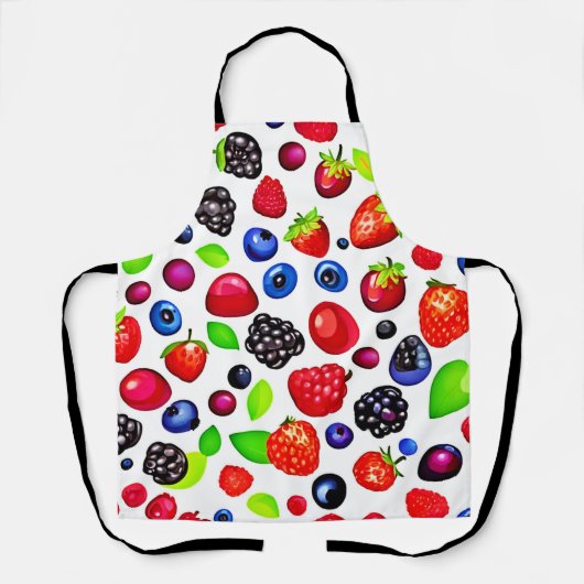 Tablier Berry Burst : Motif de fruits (Recto)
