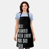 Tablier Best Bearded Beer Lovin Dog Dad Ever Pet Lover (Porté)