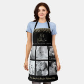 Tablier Best Bubbie Ever Cuisine Chef Gold 6 Photo Collage (Porté)