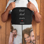 Tablier Best Dad Ever Cute Red Heart Customs Two Photo
