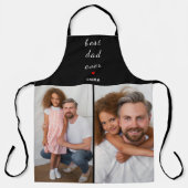 Tablier Best Dad Ever Cute Red Heart Customs Two Photo (Recto)