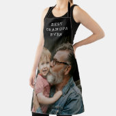 Tablier Best Grandpa Ever Full Photo Black Personalized  (Insitu)