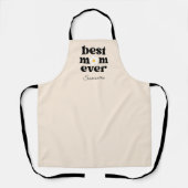 Tablier Best Mom Ever Personalized Mother's Day (Recto)