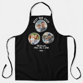 Tablier Best Papa Ever 3 Photos Père`s Day Keepsaké (Recto)