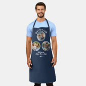 Tablier Best Papa Ever 3 Photos Père`s Day Keepsaké (Porté)