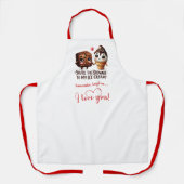 Tablier Best Valentine’s Gift Funny Food Apron Custom Name (Recto)