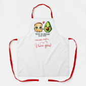 Tablier Best Valentine’s Gift Funny Food Apron Custom Name (Recto)