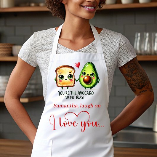 Tablier Best Valentine’s Gift Funny Food Apron Custom Name