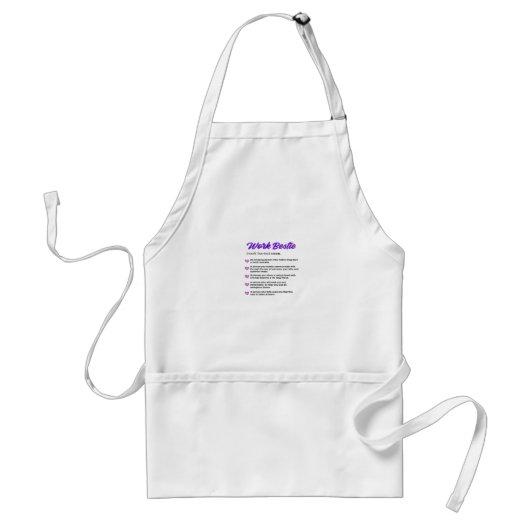 Tablier Bestie de travail Définition Virale classique (Devant)