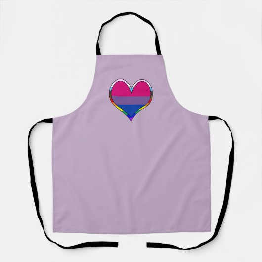 Tablier Bi Pride Heart Apron (Recto)