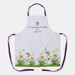 Tablier Bible Verse Floral Apron