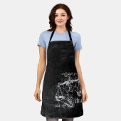 Tablier Bibliothèque Vintage Zodiac (Porté)