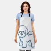Tablier Bichon frisé (Porté)