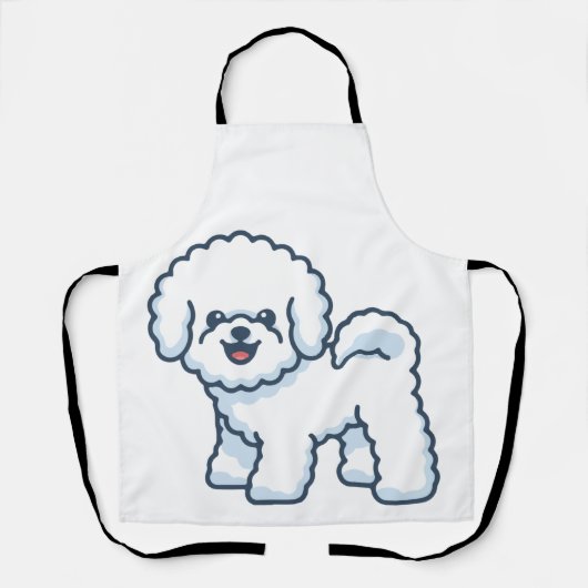 Tablier Bichon frisé (Recto)