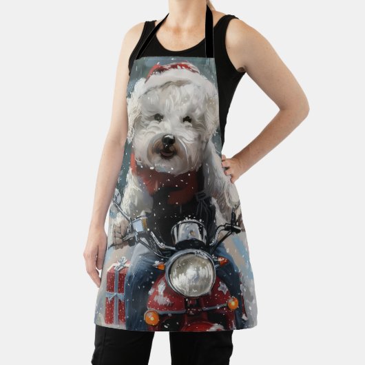 Tablier Bichon Frise Chien équitation Moto Noël (Insitu)