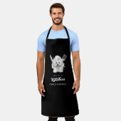 Tablier Bichon Frise King of the Kitchen Cuisine Chien Che (Porté)