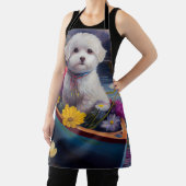 Tablier Bichon Frise sur une pagaie : une aventure Pittore (Insitu)