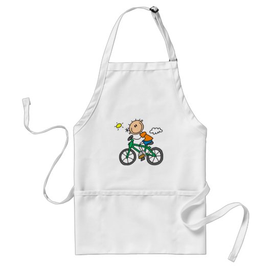 Tablier Bicyclette d'équitation de garçon de bâton (Devant)