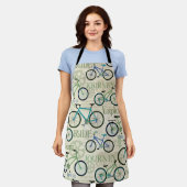 Tablier Bicyclette Journey Blue Apron (Porté)