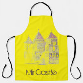 Tablier Biélorussie Mir Castle Architecture croquis (Recto)