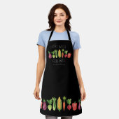 Tablier Bien Manger Sentez Bien Aquarelle Légumes bio (Porté)