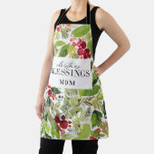 Tablier Bienheureux de Noël aquarelle feuillage (Insitu)