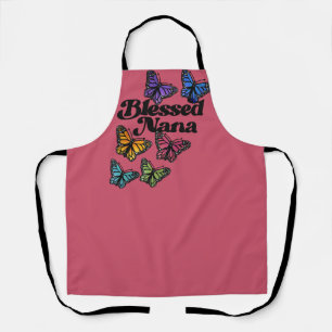 Tablier Bienheureux papillons Nana Arc-en-ciel art