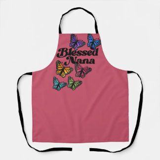 Tablier Bienheureux papillons Nana Arc-en-ciel art