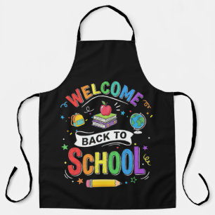 Tablier Bienvenue à l'école les enfants Enseignant Premier
