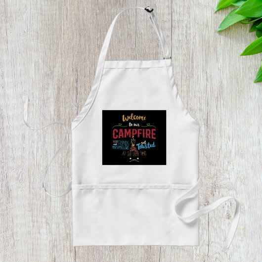 Tablier Bienvenue à notre feu de camp
