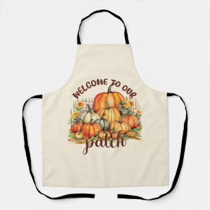 Tablier Bienvenue dans notre Patch - Cosy Citrouille Patch