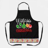 Tablier Bienvenue Noël (Recto)