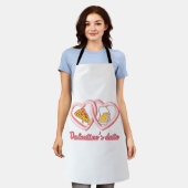 Tablier Bière à la pizza de Saint-Valentin (Porté)