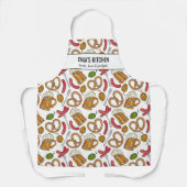 Tablier Bière allemande & Brats Chef Oma's Kitchen Custom (Recto)