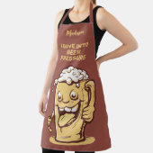 Tablier Bière de texte personnalisé amusante (Insitu)